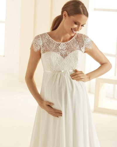 Abito da Sposa stile impero o Premaman BERNADETTE