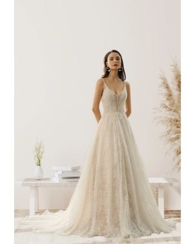 Abito da Sposa Beatriz in pizzo francese